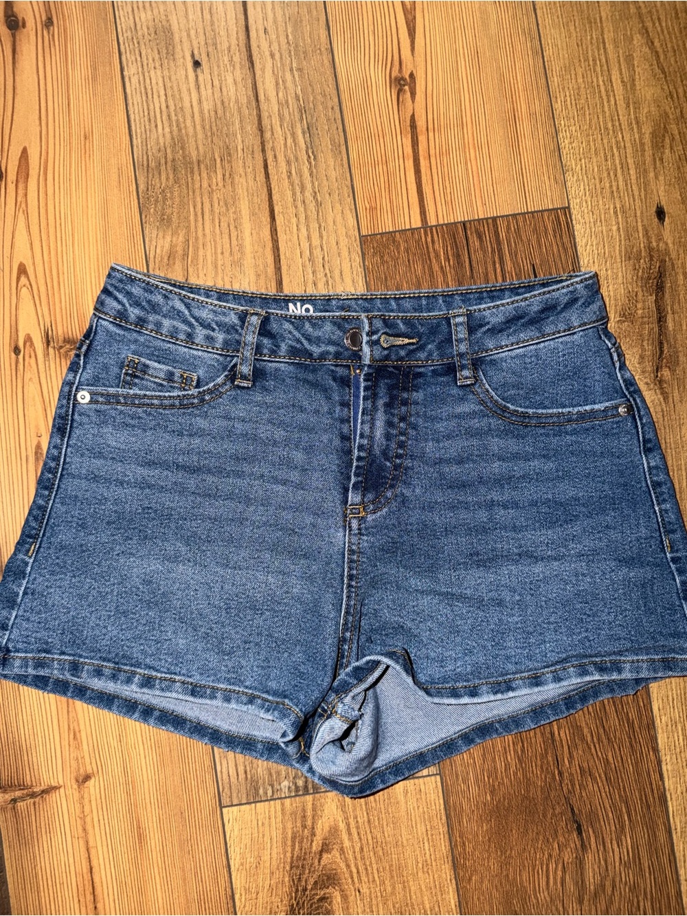 No Boundaries Blue Denim High-Rise Jean Shorts